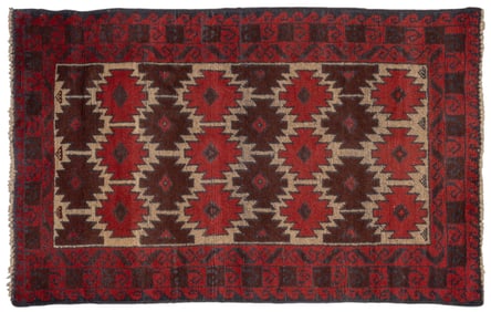 Handwoven Baluch Rug, 4 ft. 4 in. x 2 ft. 10 in.