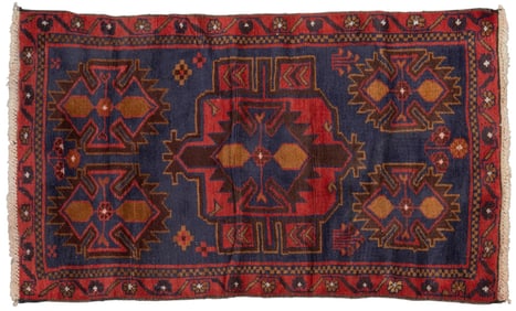 Handwoven Persian Rug, 4 ft. 5 in. x 2 ft. 7 in.