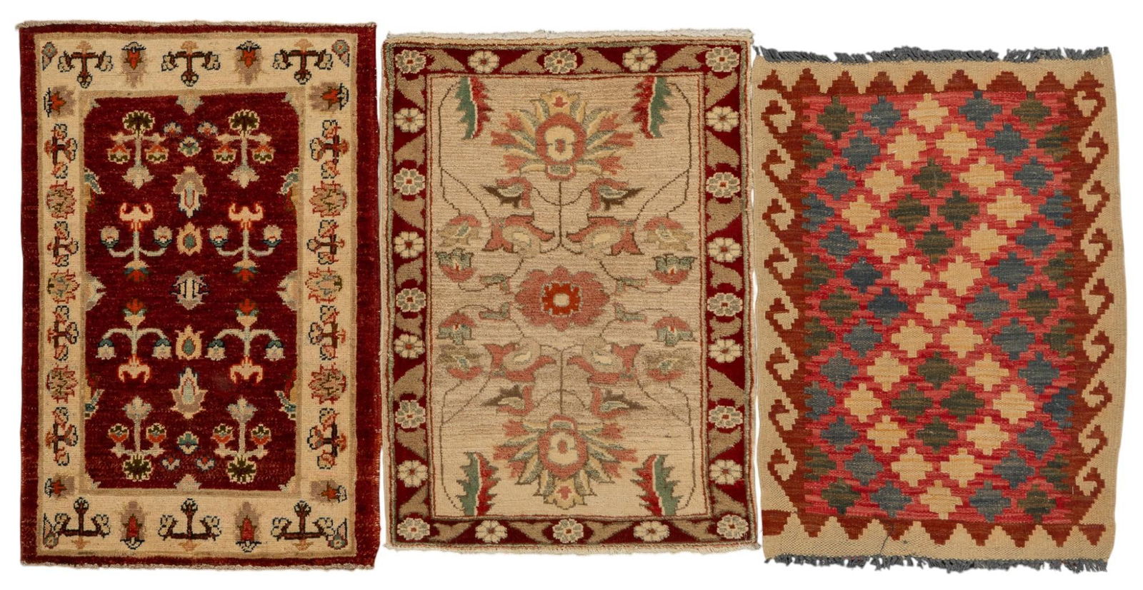 (3) Small Handwoven Rugs (1 of 7)