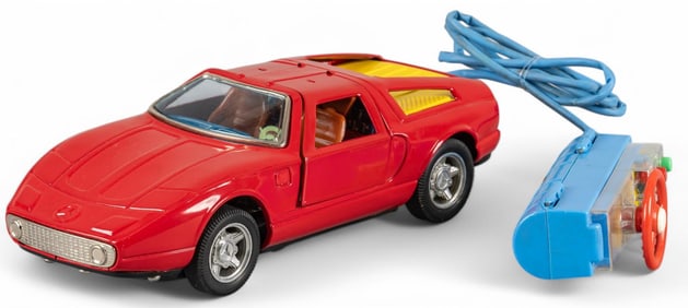 Vintage Red Mercedes Coup Toy Car