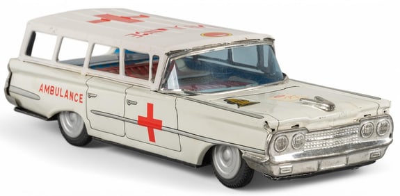 Vintage Litho-Tin Red Cross Ambulance