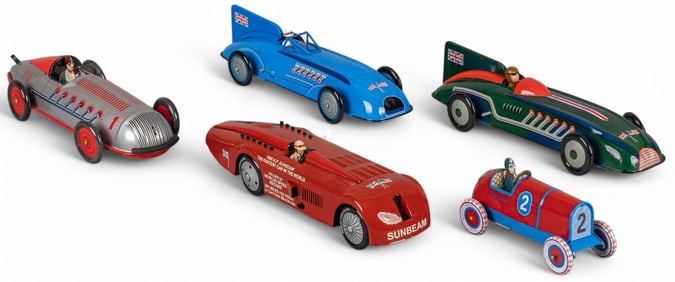 (5) Modern Toy Car Reproductions