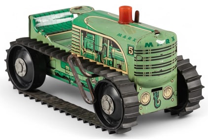 Vintage Louis Marx (USA) Litho-Tin Caterpillar Tractor