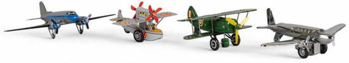 (4) Aircraft Toy Reproductions