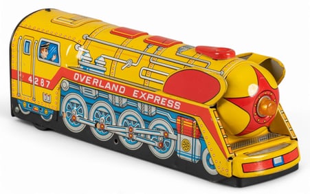 Vintage Litho-Tin Overland Express Train