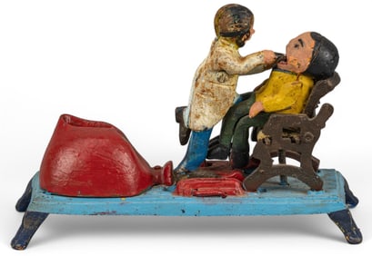 Vintage Iron Dentist Coin Bank