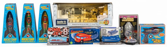 (10) Modern Space Toy Reproductions