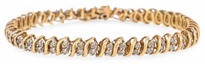 14K Gold Diamond Tennis Bracelet