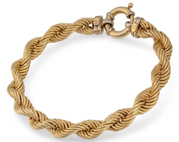 Italian 14K Rope Twist Bracelet