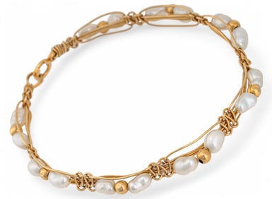 14K Pearl Bracelet