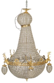 Empire Style Beaded Chandelier