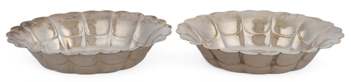 (2) Tiffany & Co. Sterling Silver Scalloped Bowls