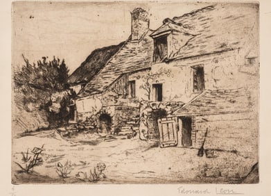Edouard Henri Leon, French Cottage