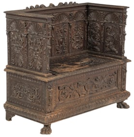 Jacobean Style Hall Bench