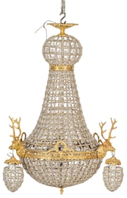 Empire Style Beaded Chandelier