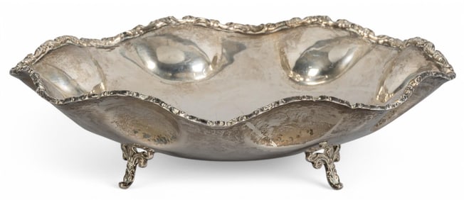 Mexican Sterling Silver Serving Bowl