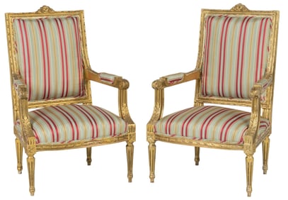 Pair of Louis XVI Style Chairs