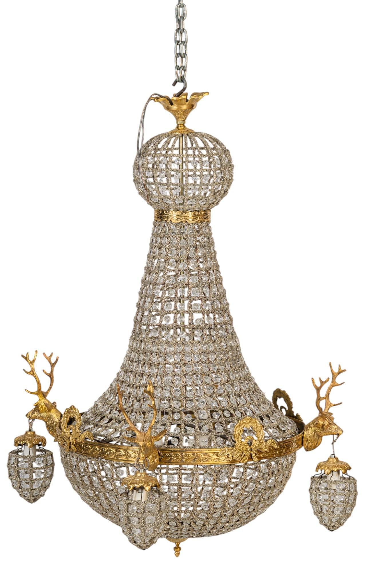 Empire Style Beaded  Chandelier (1 of 7)