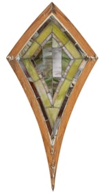 Vintage Slag Glass Window