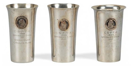 (3) Sterling Silver Mint Julep Cups