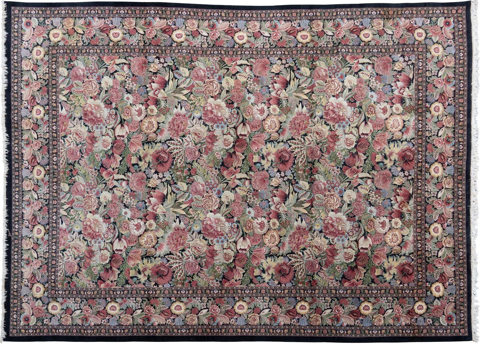 Large Handwoven Floral Rug, 16 ft. 2 in. x 11 ft. 10 in. (1 of 4)