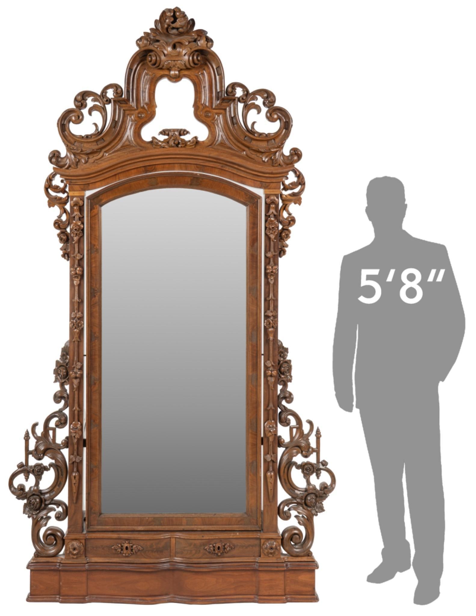 Rococo Revival Style Mirror (1 of 10)