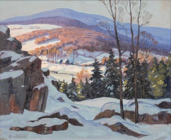 Arthur Lingquist, Vermont Winter Landscape