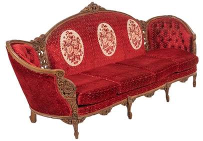 Rococo Revival Style Sofa