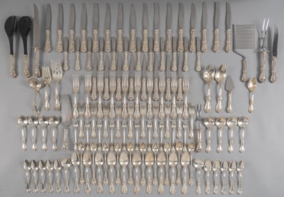 "Burgundy" Reed & Barton Sterling Silver Flatware Set