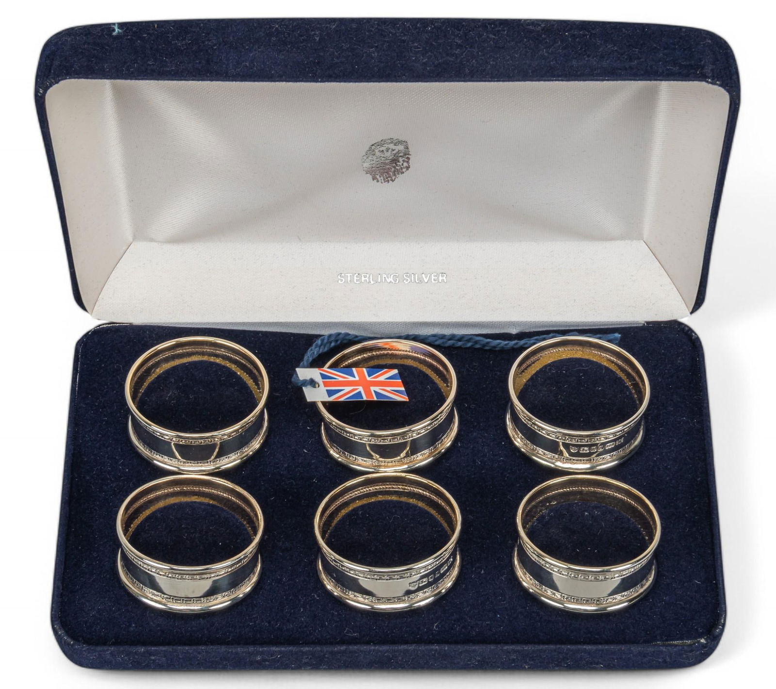 (6) English Sterling Silver Napkin Rings (1 of 11)