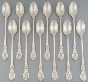 (12) "Francis I" by Reed & Barton Sterling Silver Iced Tea Spoons