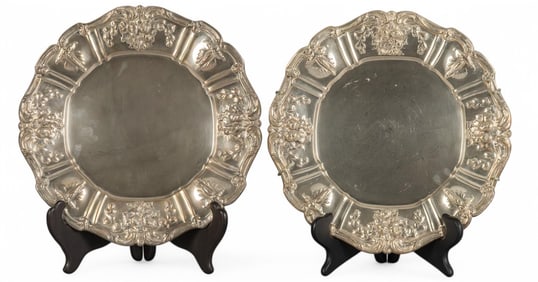 (2) "Francis I" by Reed & Barton Sterling Silver Serving Trays