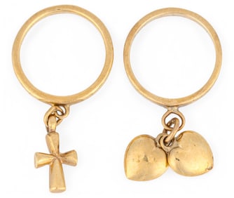 (2) 14K James Avery Rings