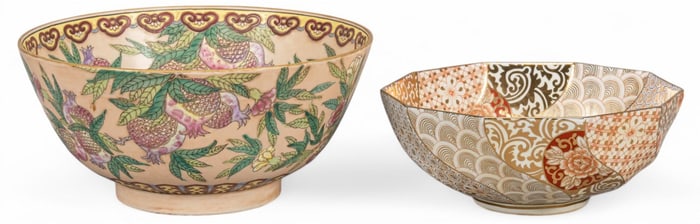 (2) Japanese Style Porcelain Bowls