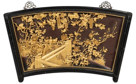 Chinese Giltwood Panel