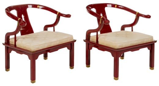 Asian Style Horseshoe Chairs
