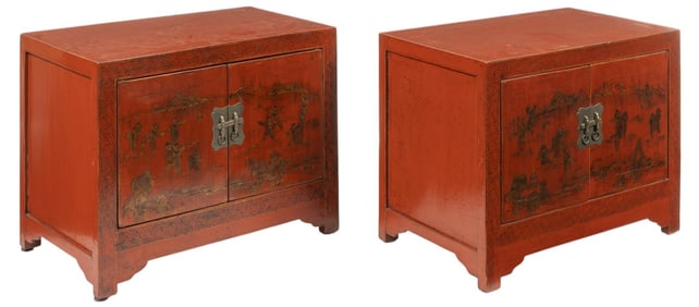 Pair of Chinese Style Cabinets
