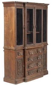 Antque French Renaissance Revival Hunter's Cabinet