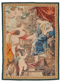 Aubusson Style Tapestry, 5 ft. 4 in. x 3 ft.11 in.