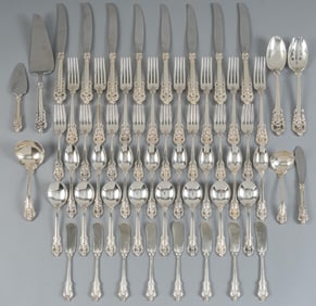 "Grande Baroque" By Wallace Silversmiths Sterling Silver Flatware set