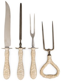 "Repousse" by Stieff Sterling Silver Carving Set