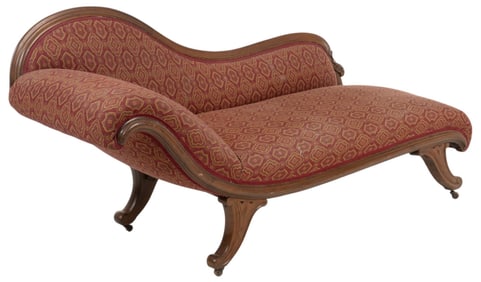 American Rococo Revival Style Chaise