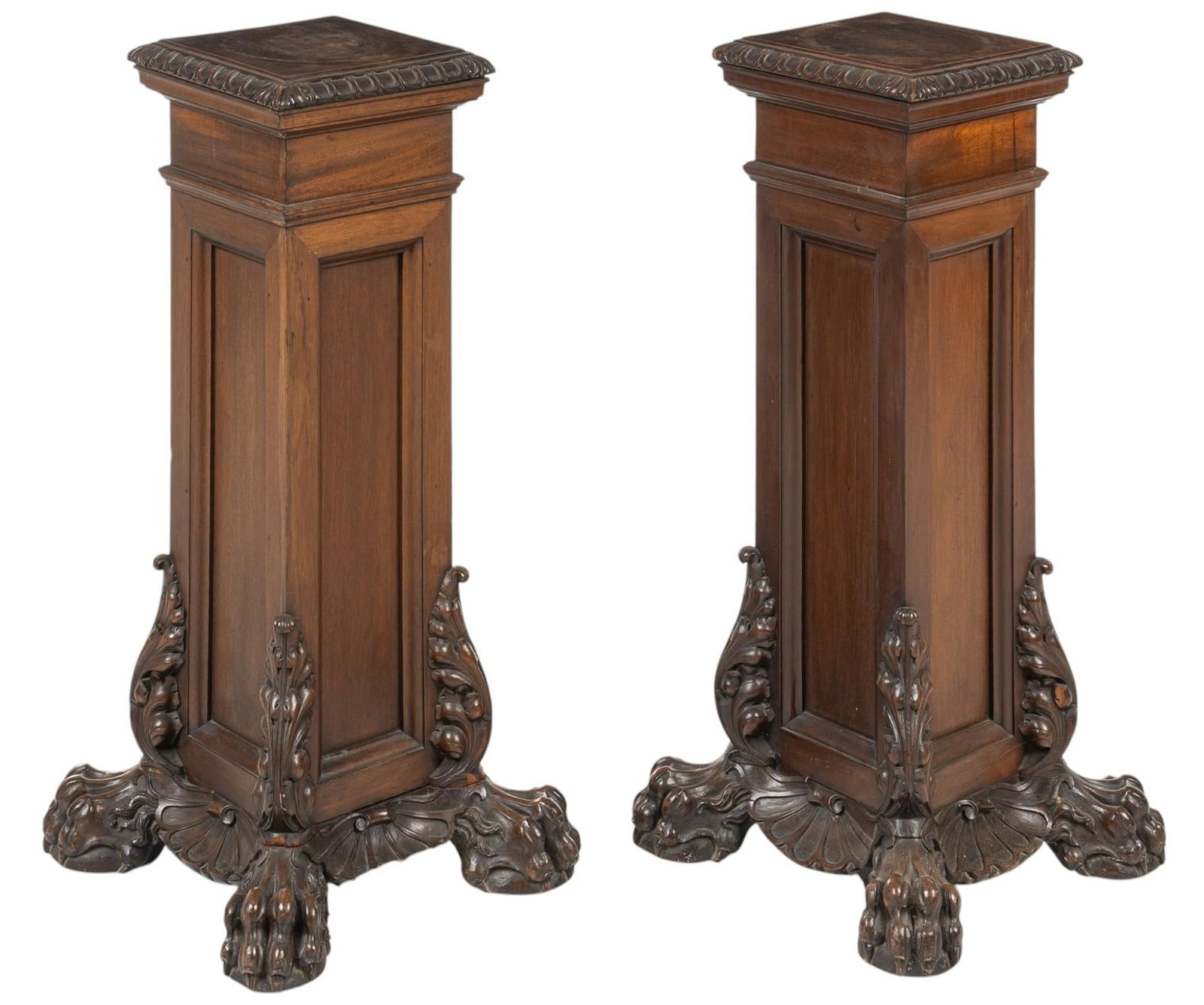 Pair of Wooden Pedestals (1 of 6)
