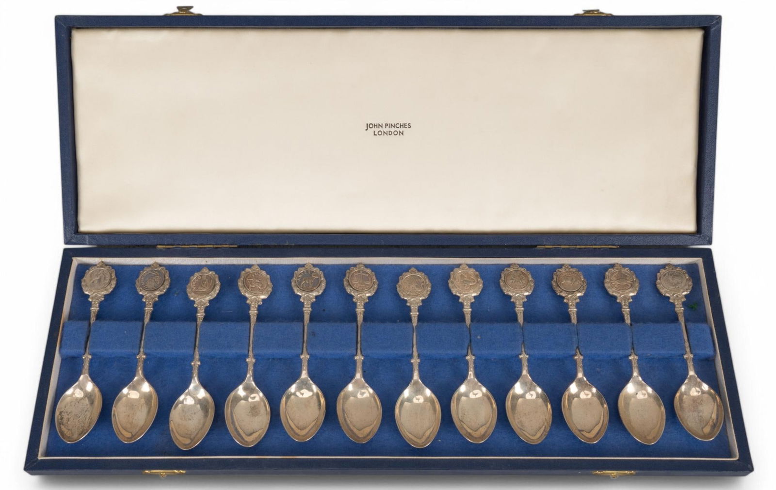 Set of Zodiac English Sterling Silver Spoons (1 of 12)
