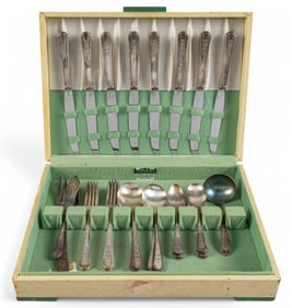 "Rosalie" Oneida Partial Sterling Silver Flatware Set
