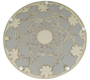 Glass and Silver Trivet