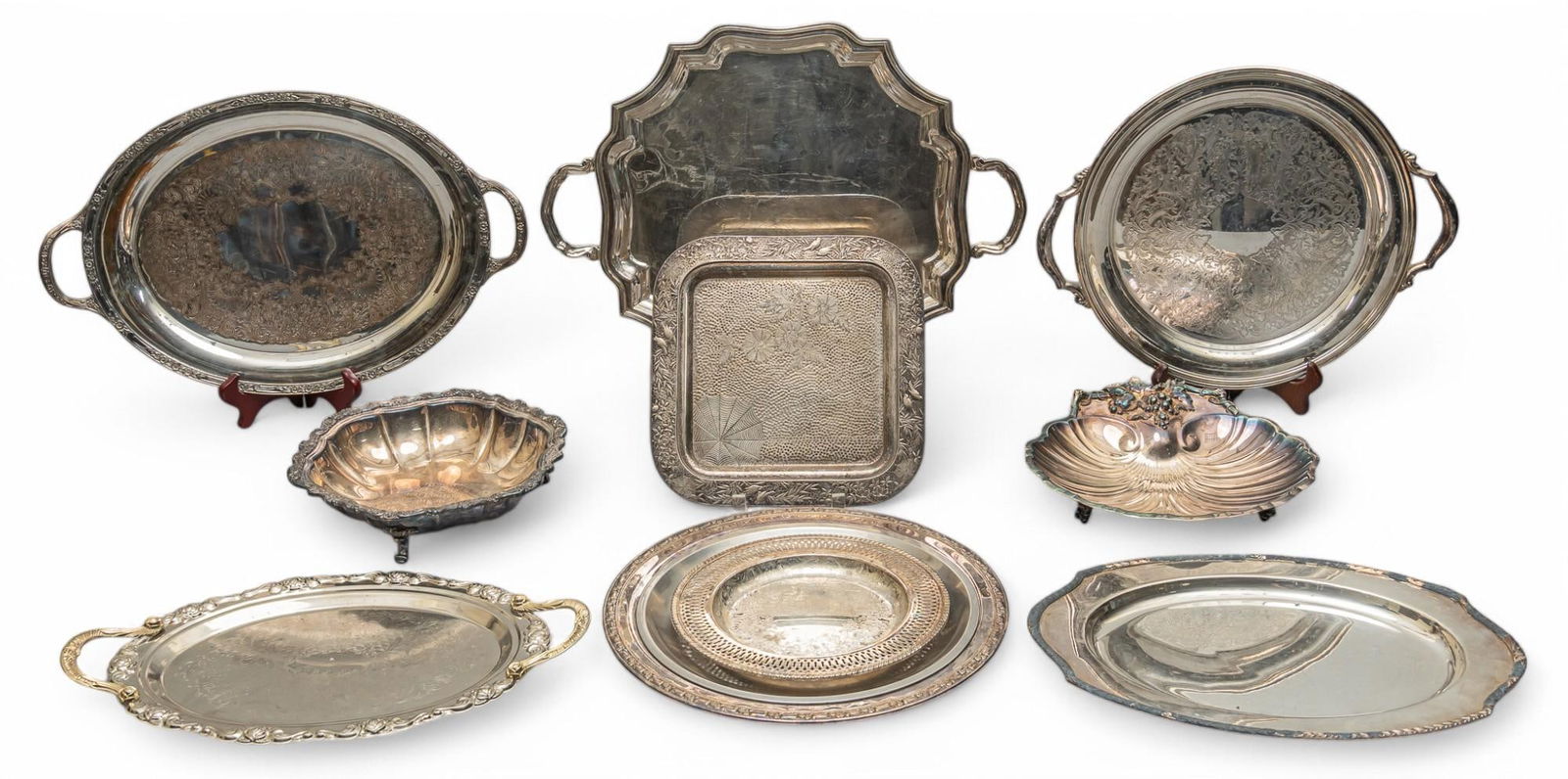 (9) Silver Plate Serving Dishes (1 of 16)