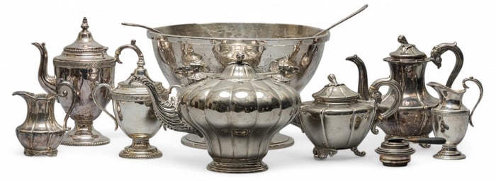 (11) Silver Plate Pieces
