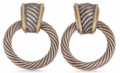 David Yurman Sterling Silver Hoop Earrings