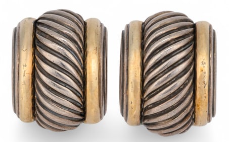 David Yurman Sterling Silver Column Earrings